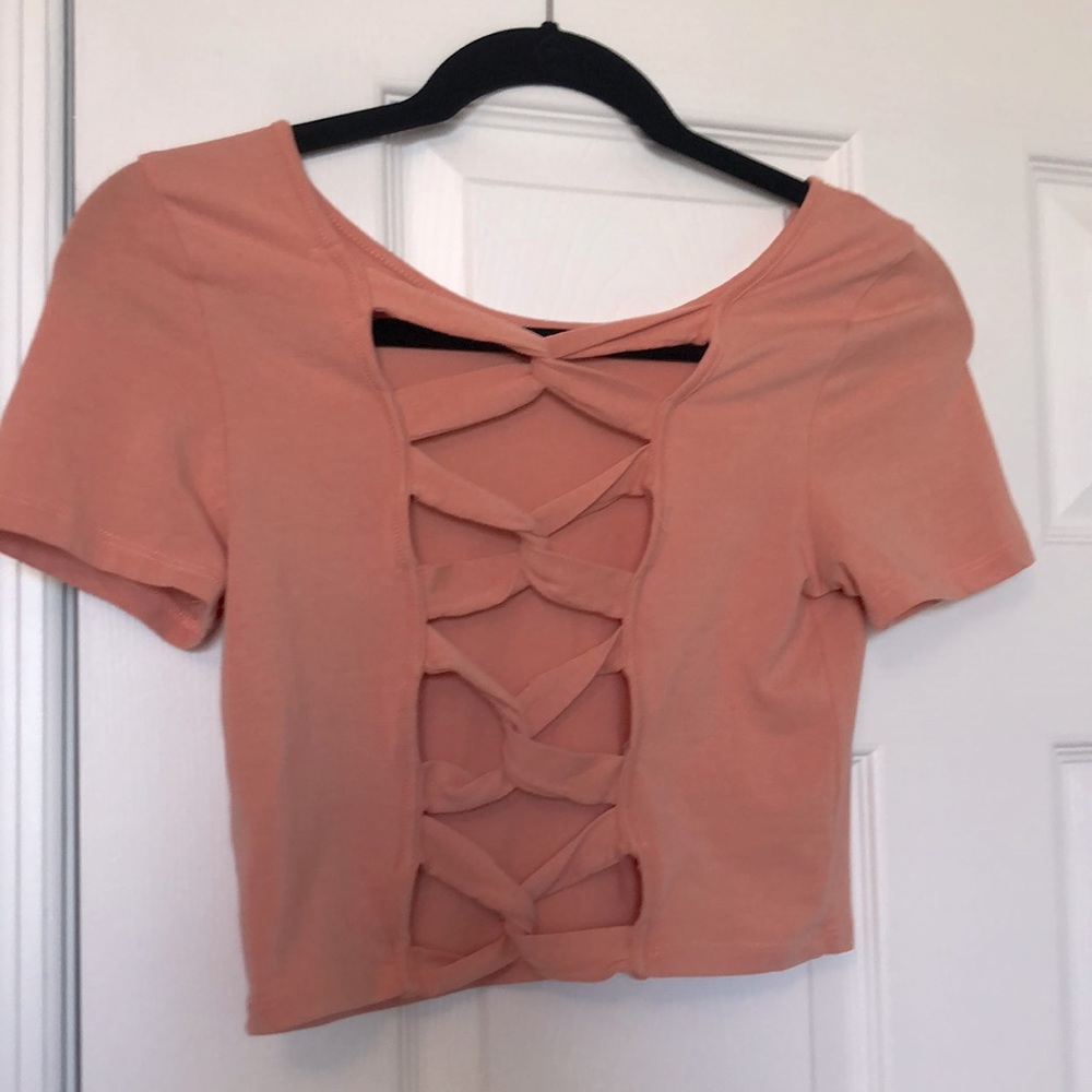 Pretty Pink Crop Top Size L